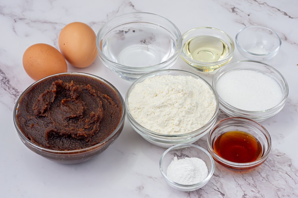 Ingredientes para los dorayakis