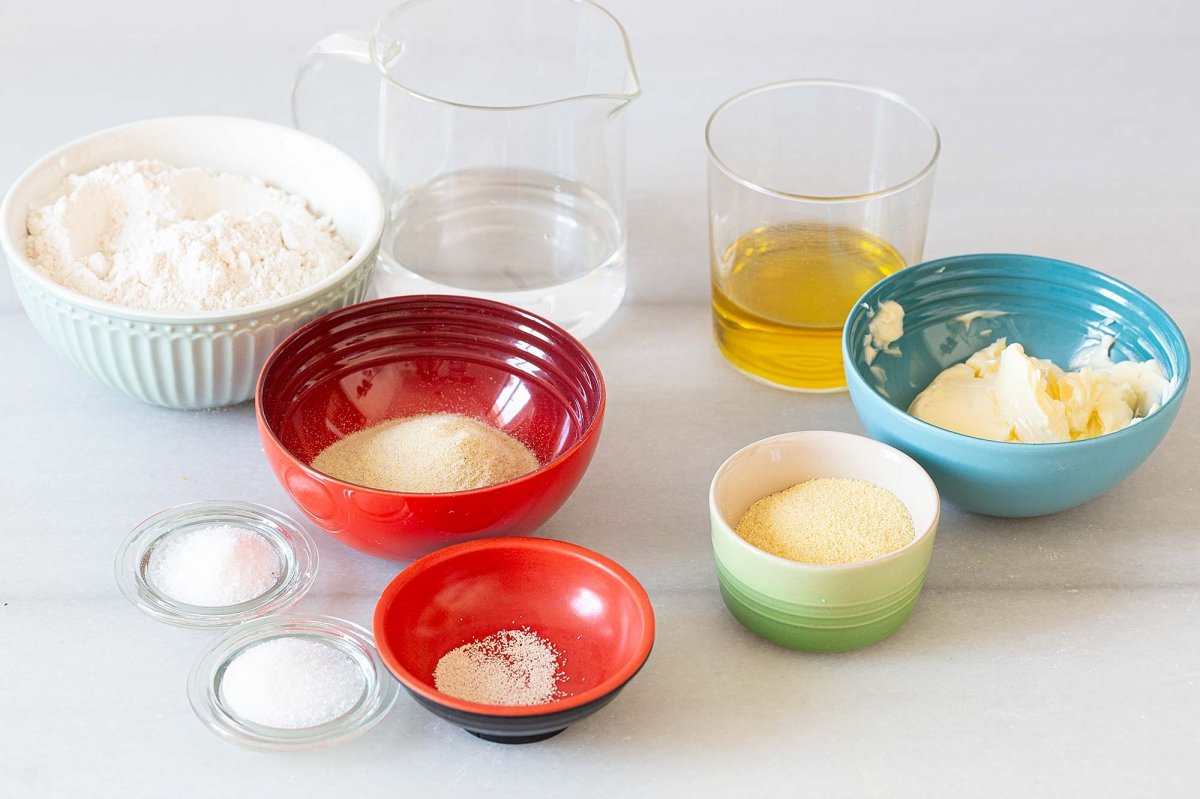 Ingredientes para el msemen