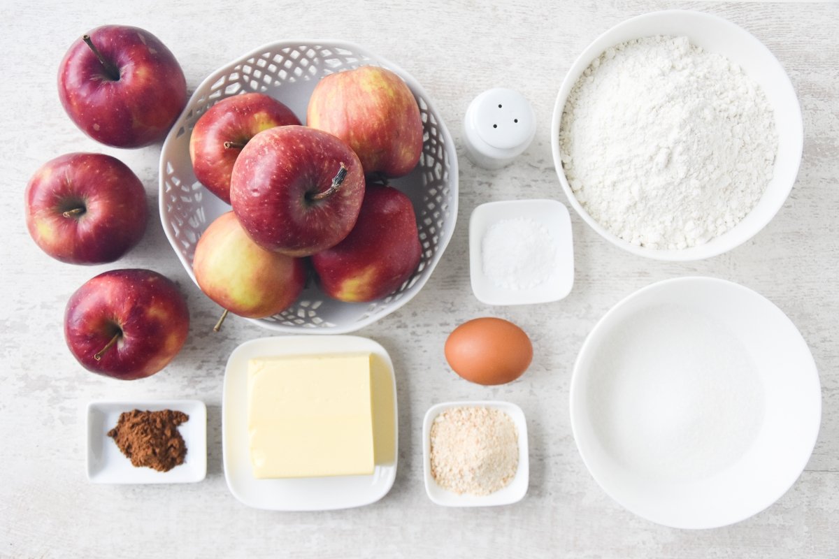 Ingredientes para preparar appeltaart