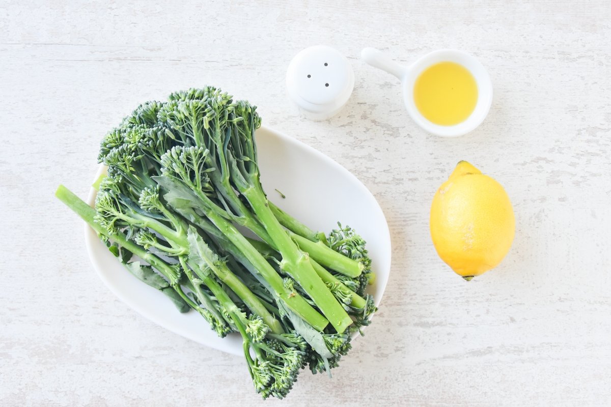 Ingredientes para preparar bimi a la plancha