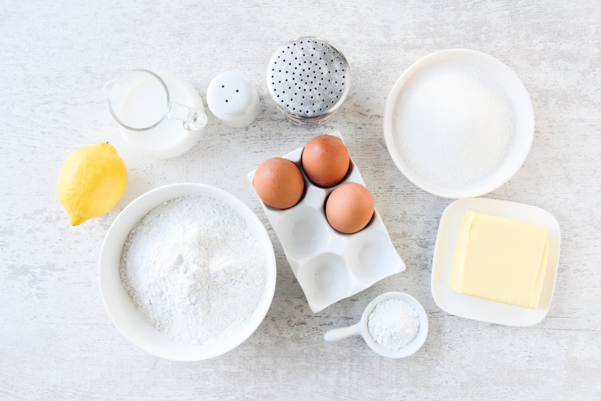 Ingredientes para preparar ciambella
