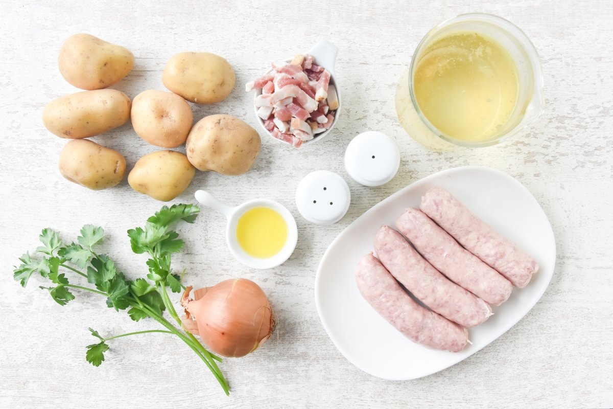 Ingredientes para preparar Dublin coddle