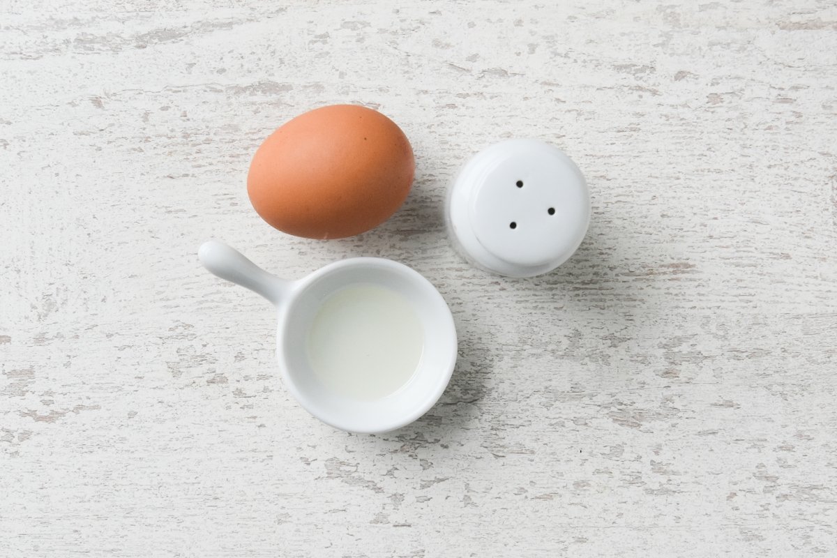 Ingredientes para preparar el huevo a la plancha