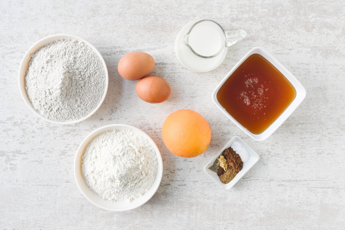 Ingredientes para preparar el pan de especias