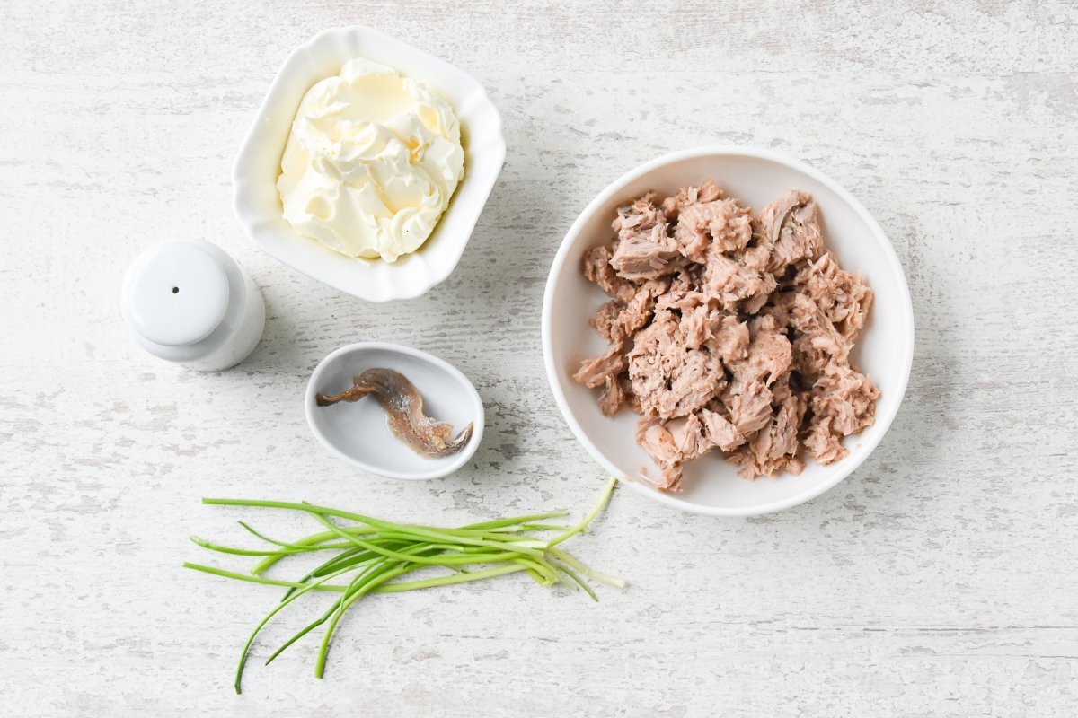 Ingredientes para preparar el paté de atún