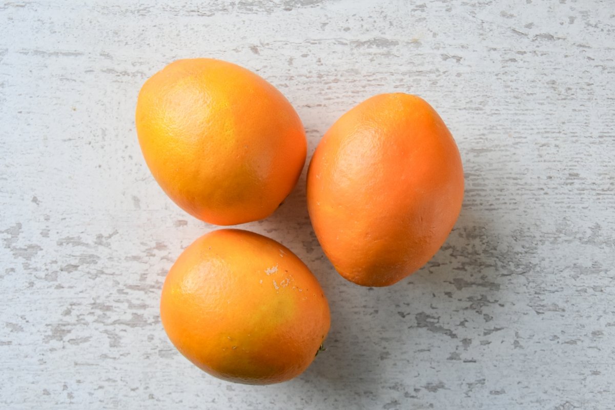 Ingredientes para preparar el zumo de naranja natural