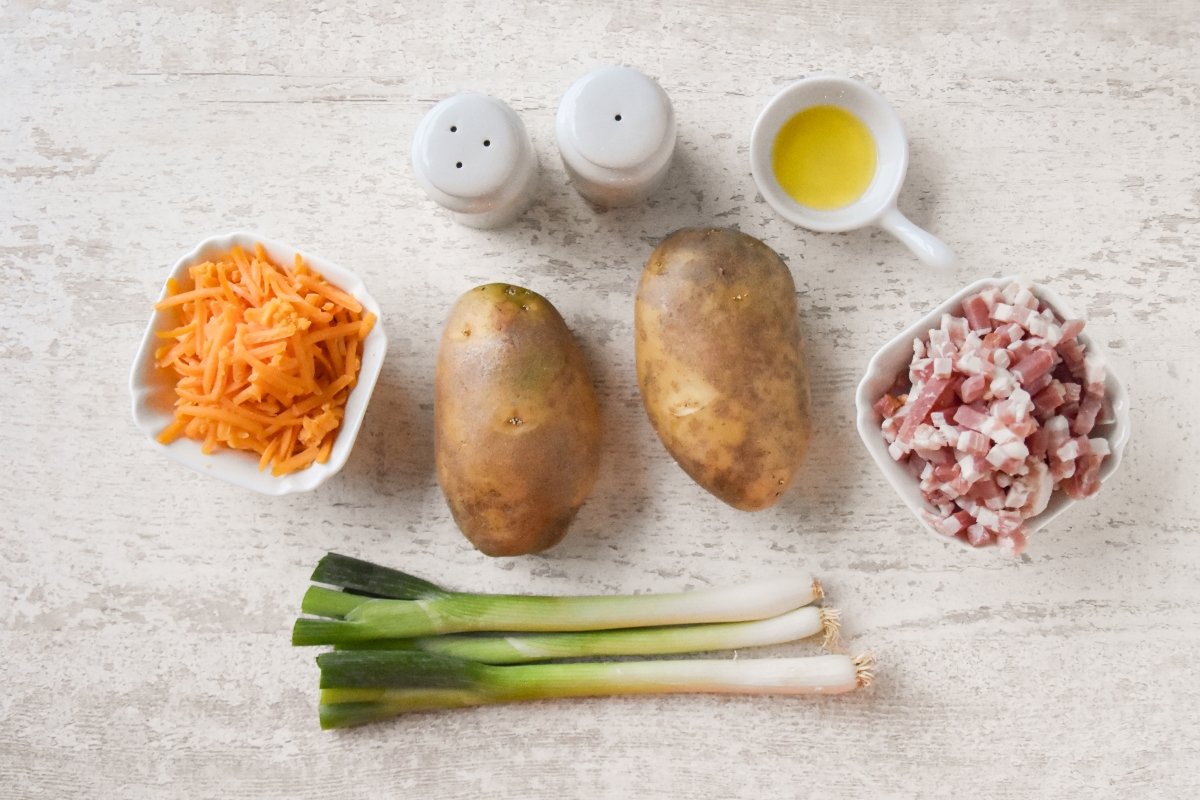 Ingredientes para preparar Jacket potatoes