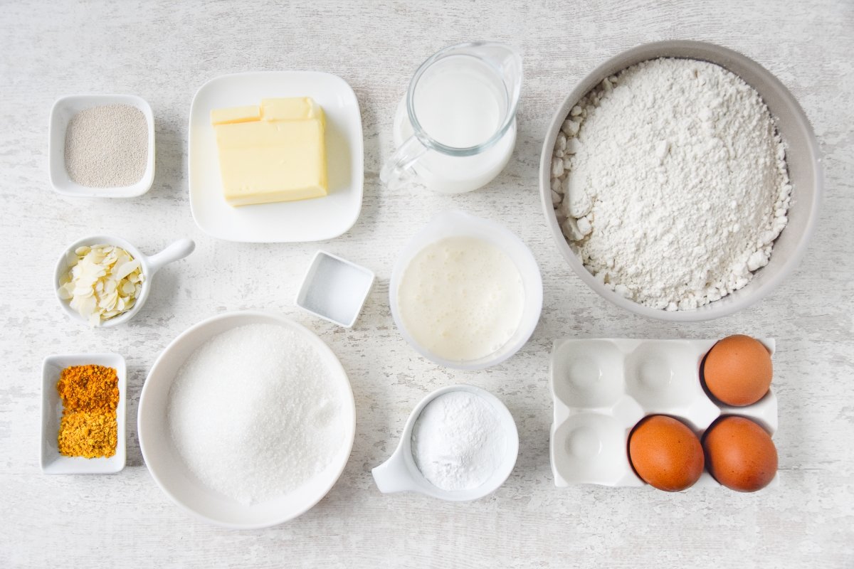 Ingredientes para preparar la corona de la Almudena