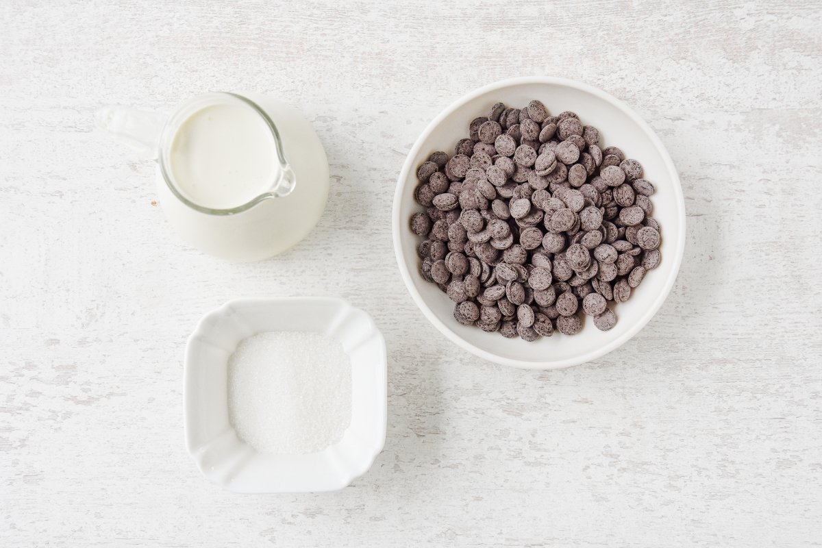 Ingredientes para preparar la crema de trufa