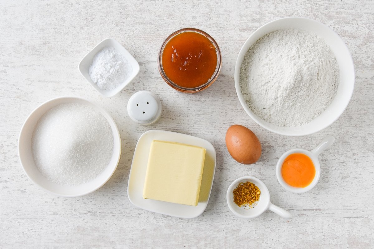 Ingredientes para preparar la crostata