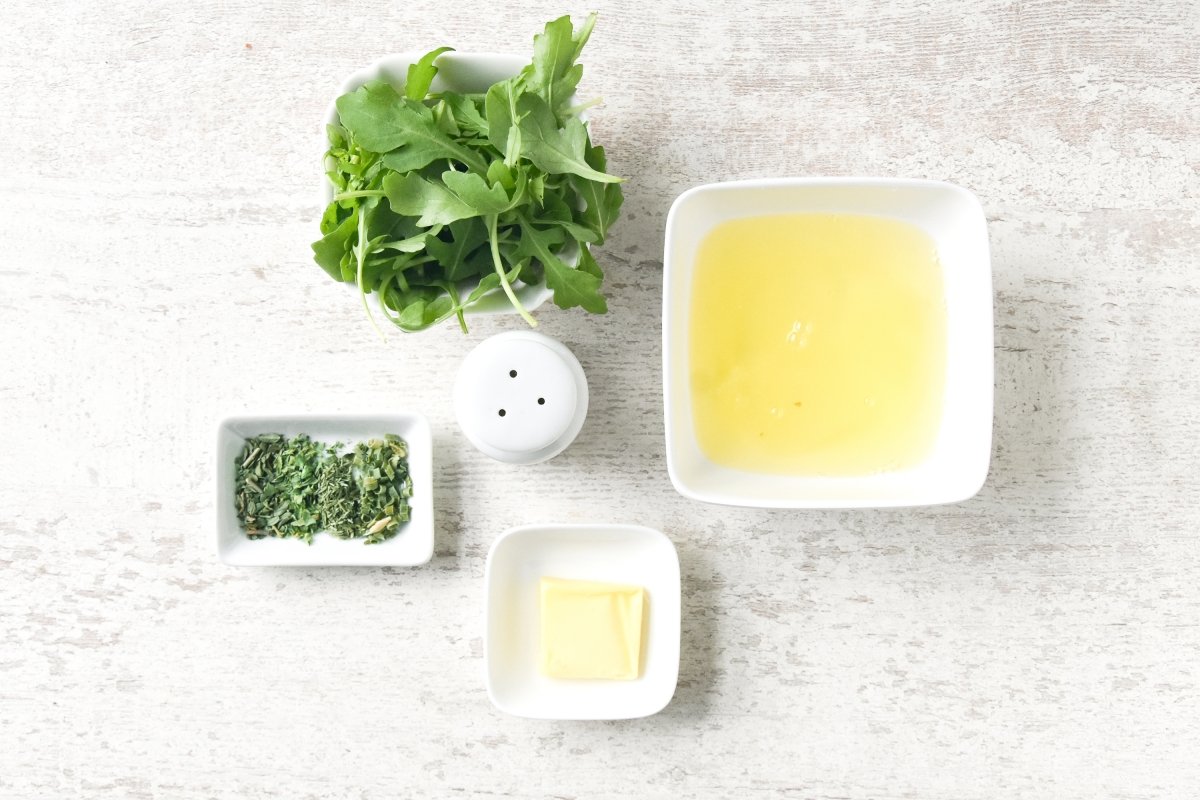 Ingredientes para preparar la tortilla de claras