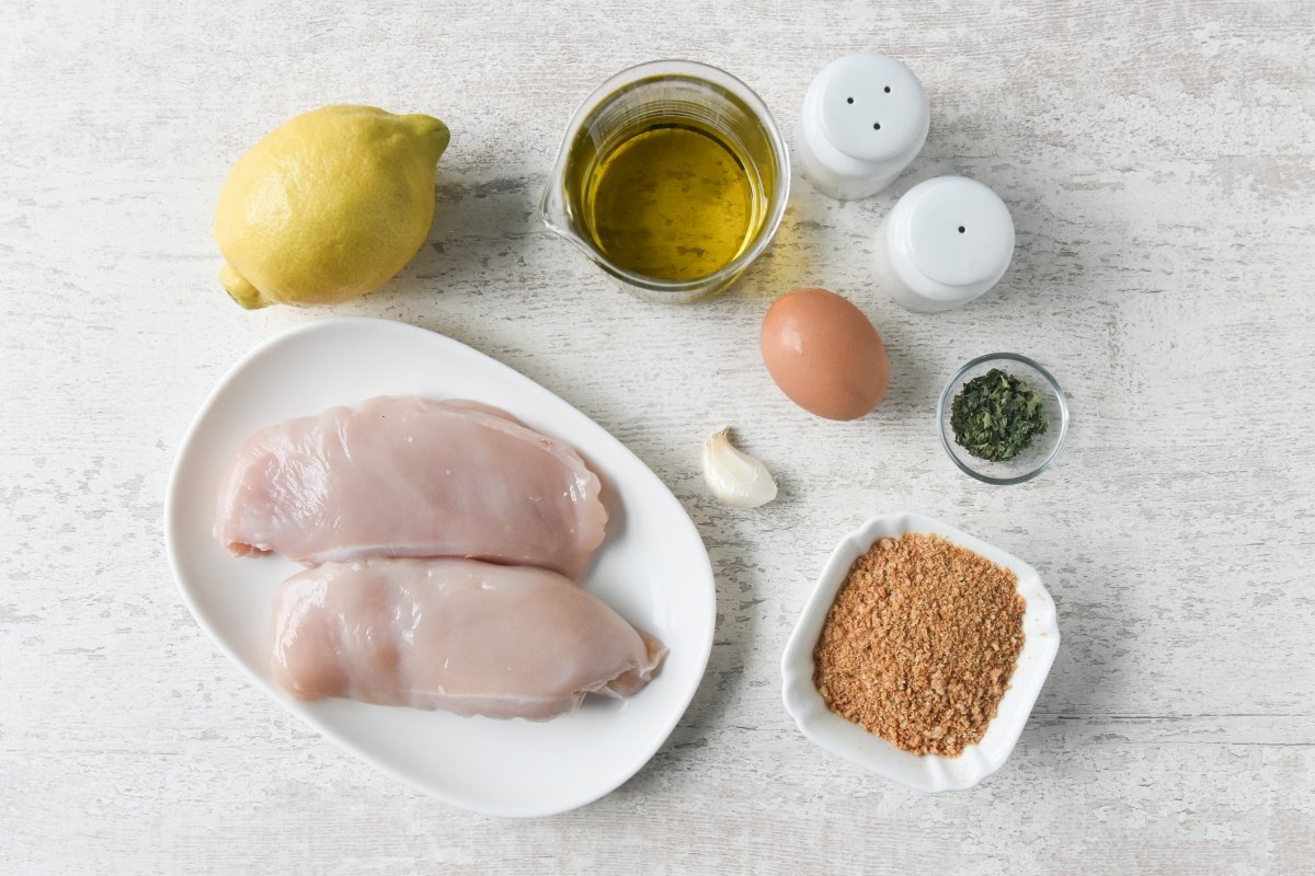 Ingredientes para preparar las lagrimitas de pollo