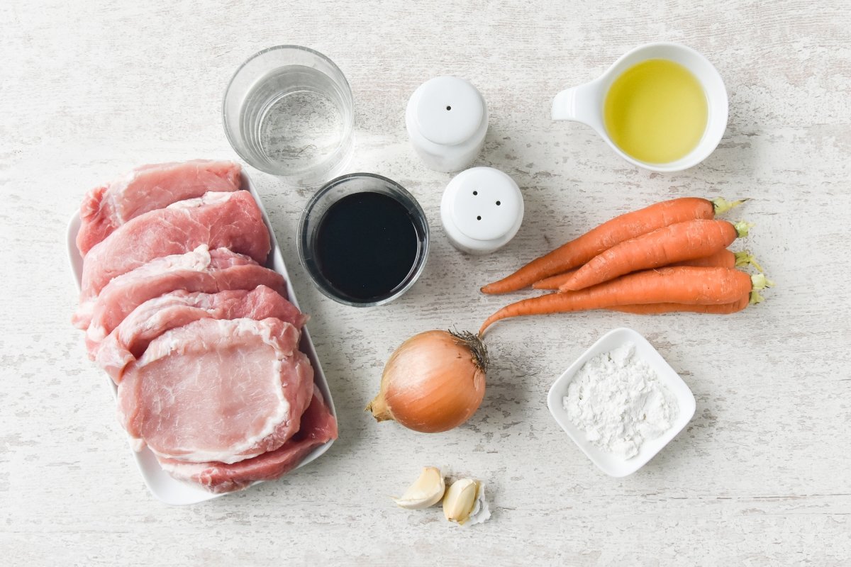 Ingredientes para preparar lomo en salsa de la abuela