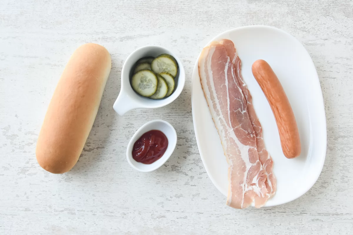 Perritos calientes en freidora de aire 2 Ingredientes para preparar los perritos calientes en freidora de aire