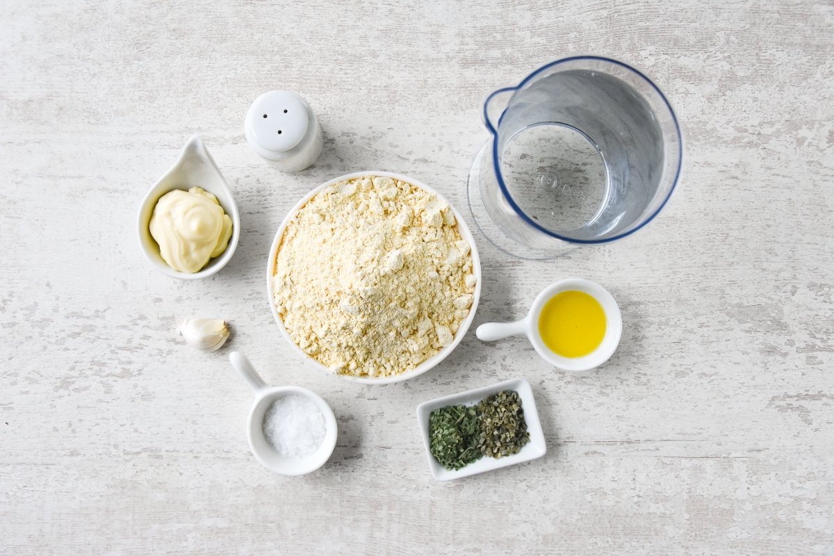 Ingredientes para preparar panisse