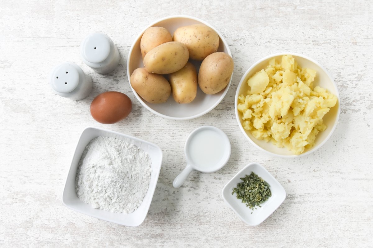 Ingredientes parar preparar boxty