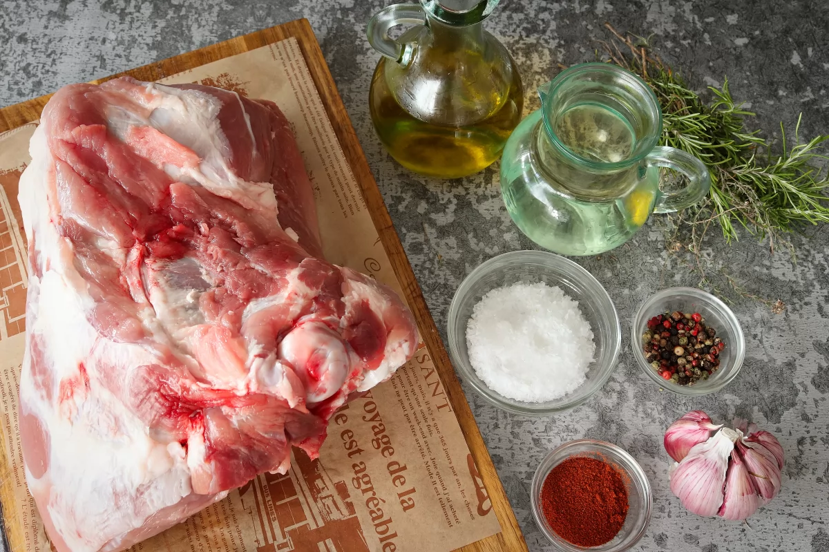 Pata de cerdo asada 2 Ingredientes pata de cerdo asada
