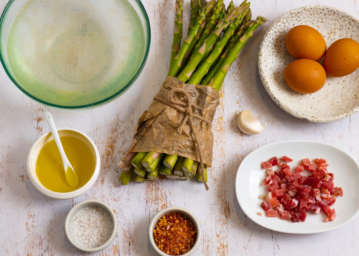 Ingredientes sopa de espárragos trigueros