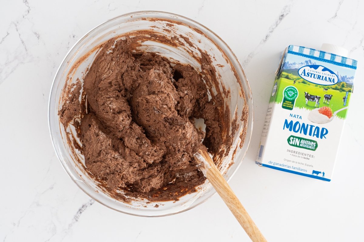 Integramos el chocolate de la mousse