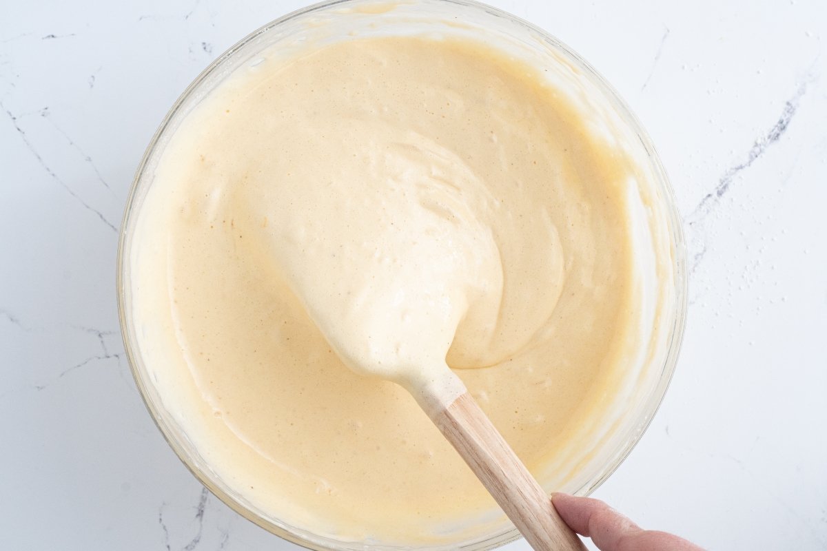 Integramos la harina de la tarta