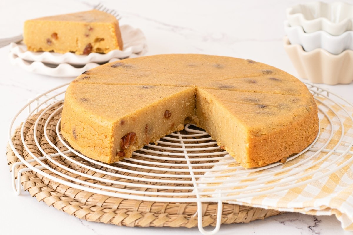 Interior de la arepa dominicana