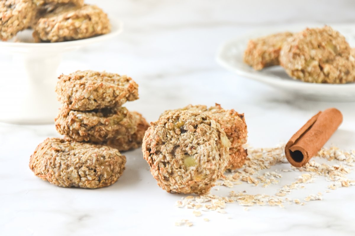 Inside quick and easy oatmeal cookies