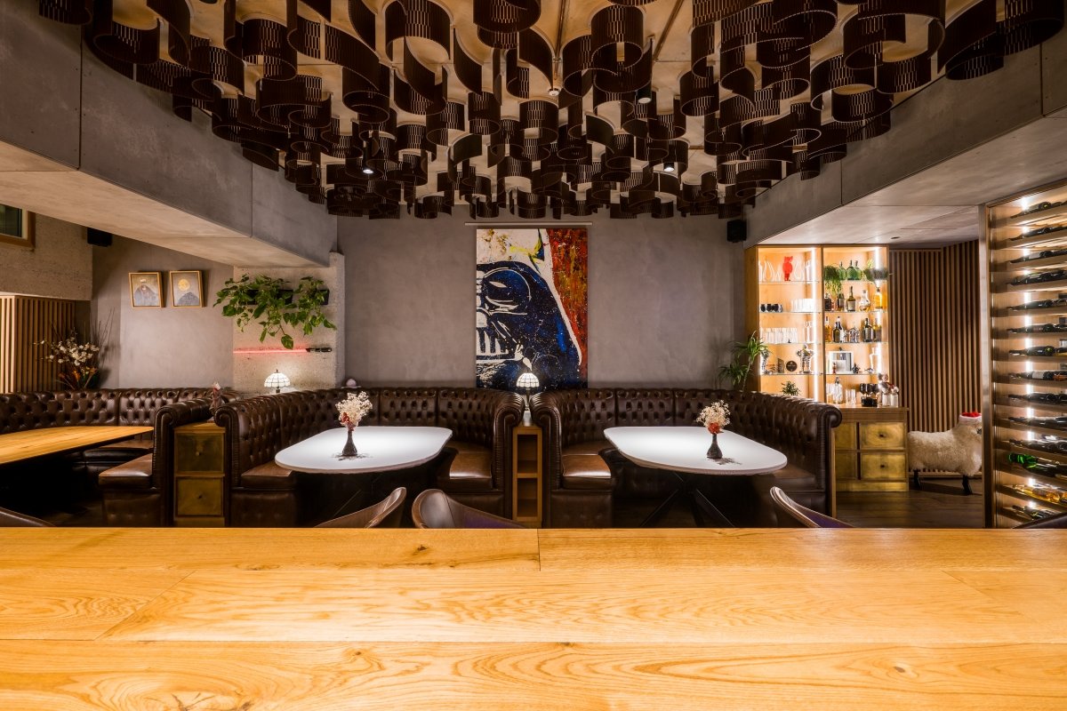 Interior del restaurante Amelia de San Sebastián de Paulo Airaudo