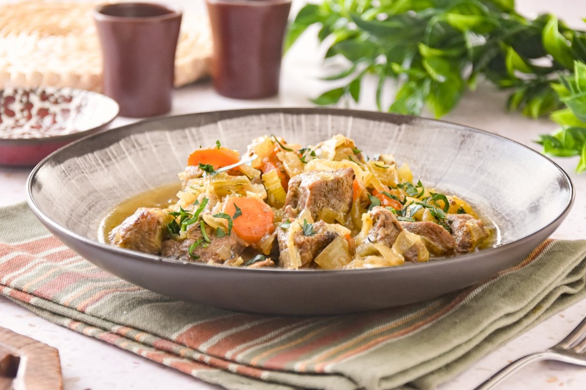 Irish stew listo para comer