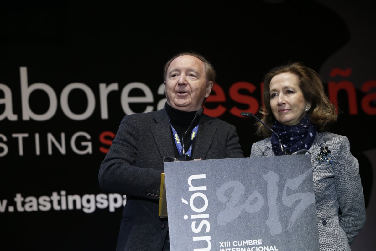 Jose Carlos Capel junto a Lourdes Plana en una edición de Madrid Fusión