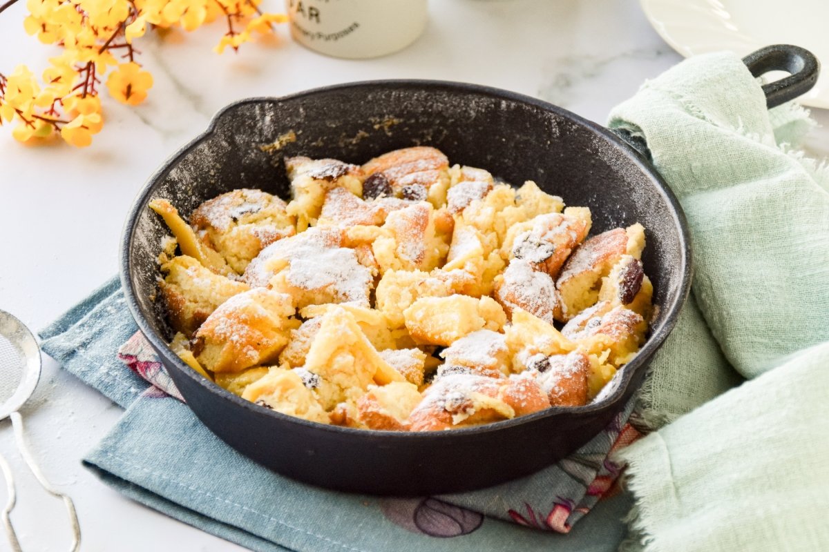Kaiserschmarrn listo para comer