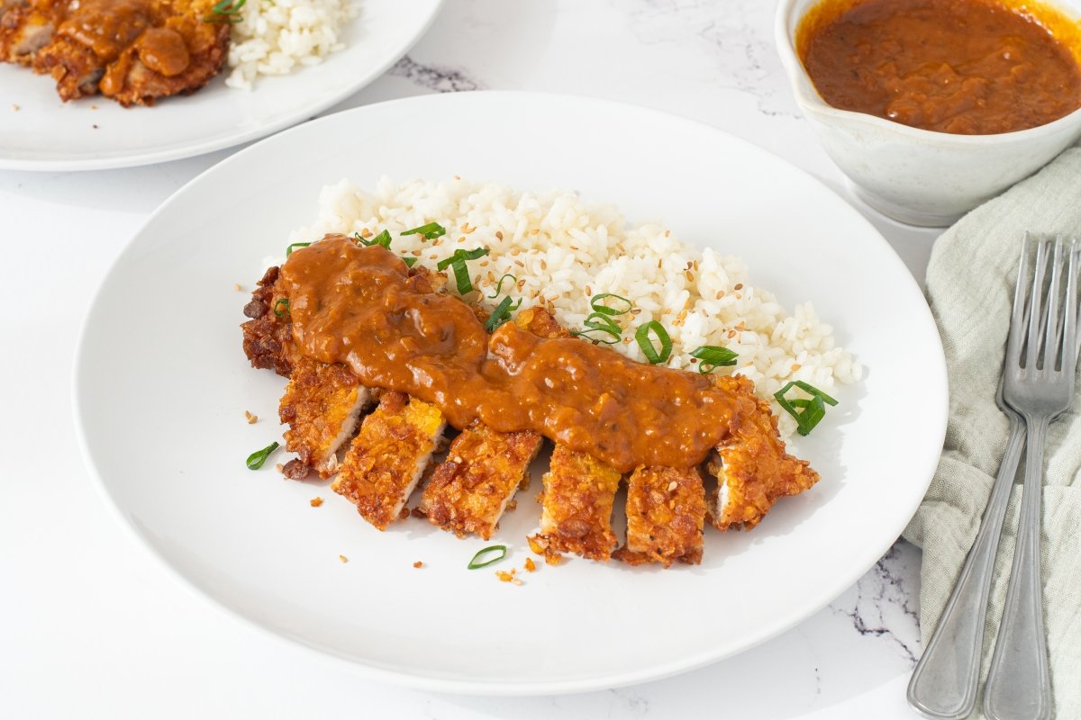 Katsu curry listo para servir