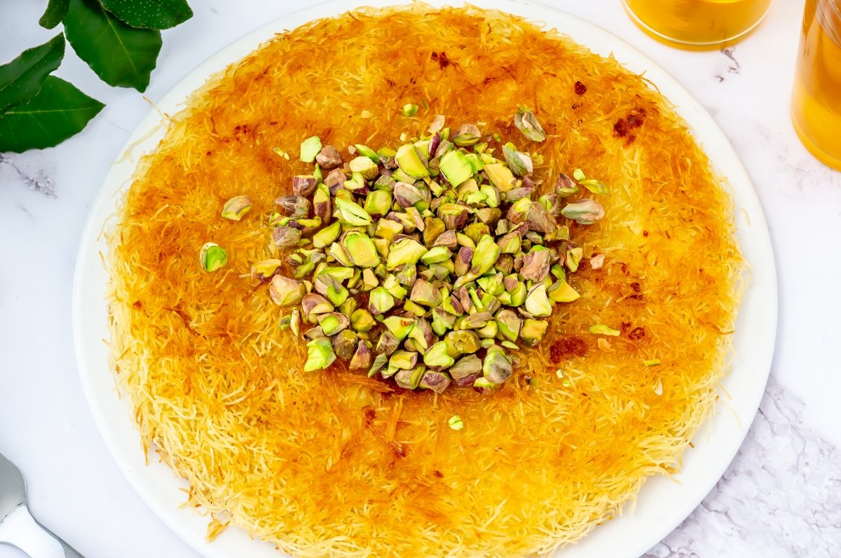 Kunafa a la sartén