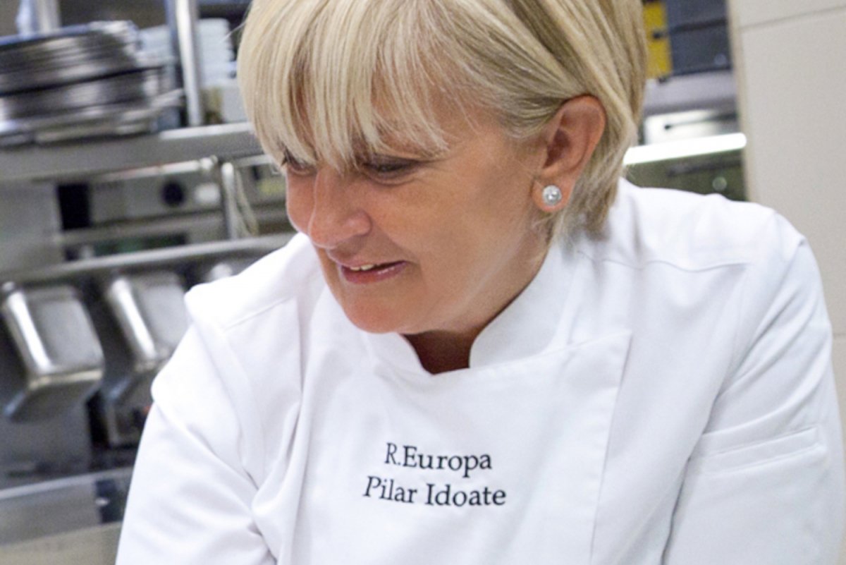 La cocinera Pilar Idoate del restaurante Europa en Pamplona