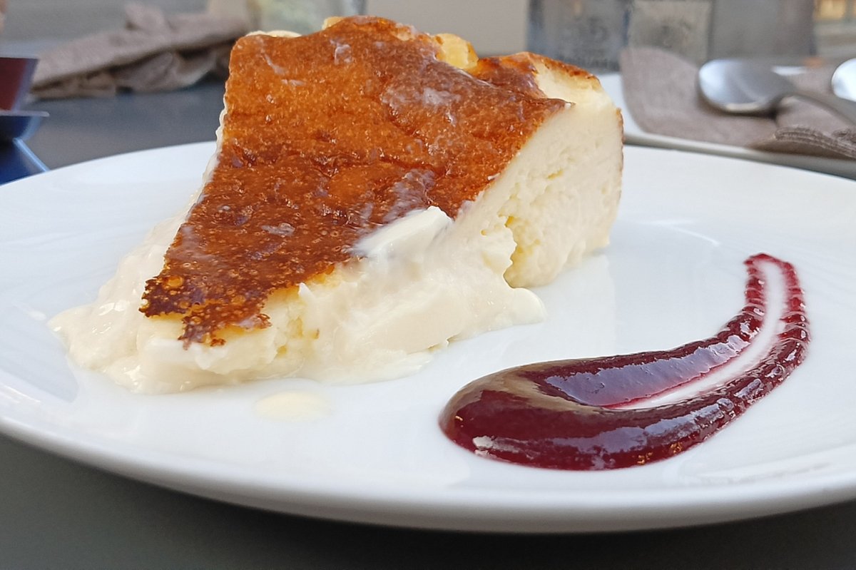 La tarta de queso fluida de Bar Bauma en Barcelona