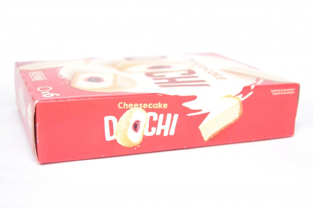 Lateral de la caja de 6 dochis con sabor cheesecake de Mercadona