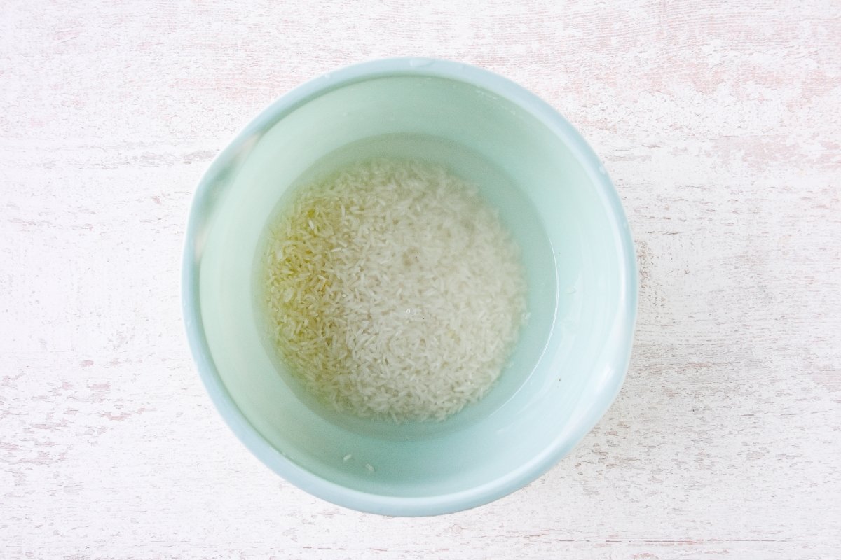 Lavamos el arroz jazmín
