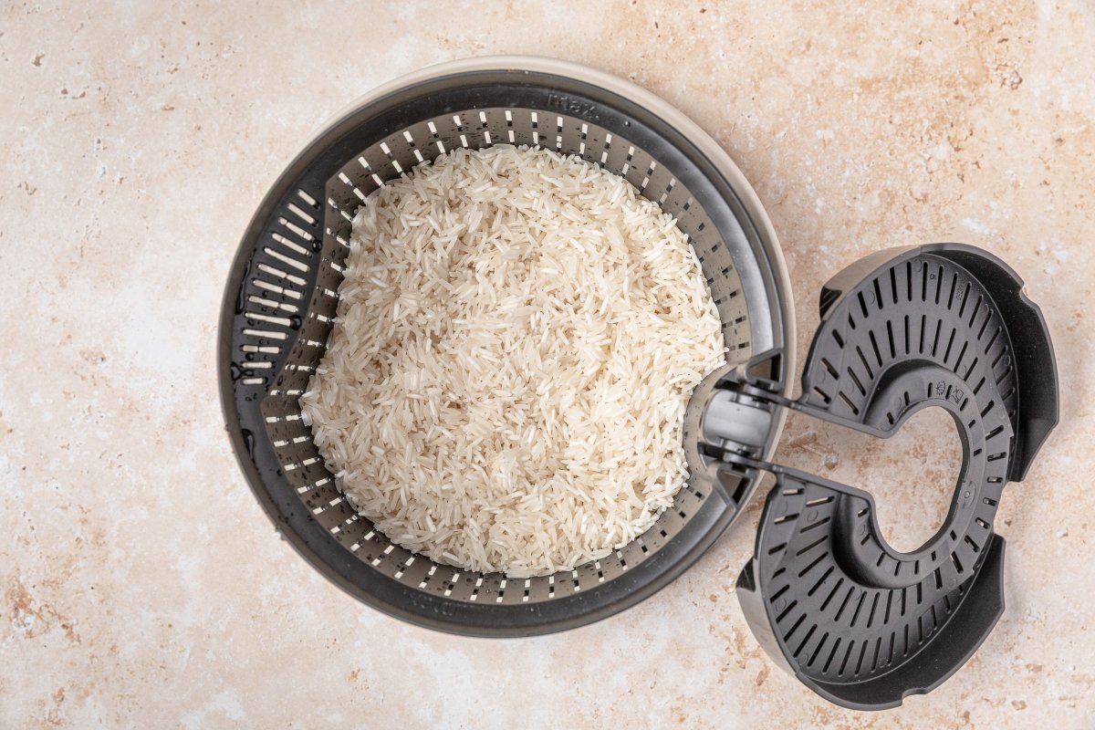 Lavando el arroz basmati en Thermomix