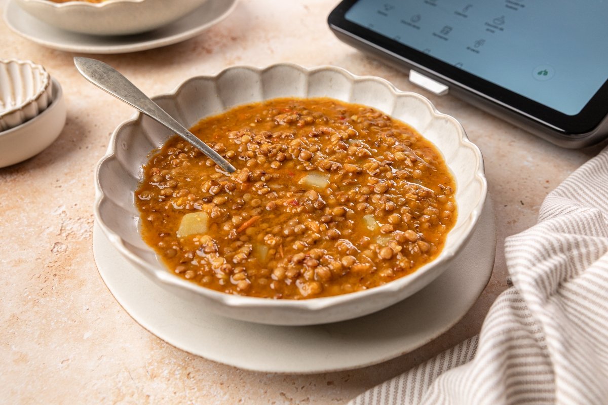 Lentejas con verduras en Thermomix