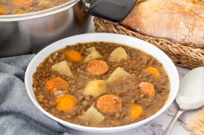 Lentejas en olla exprés