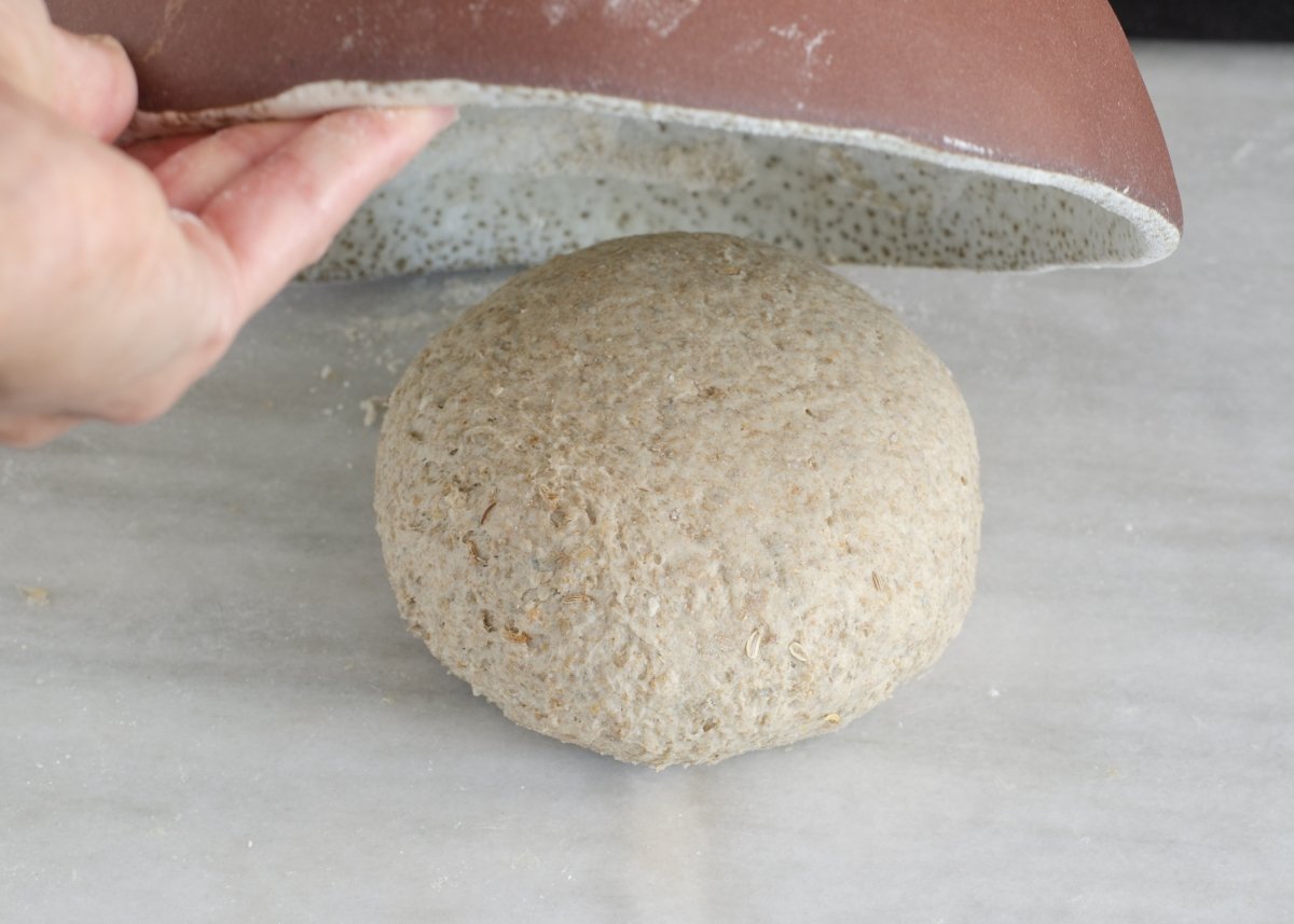 Swedish bread dough risen