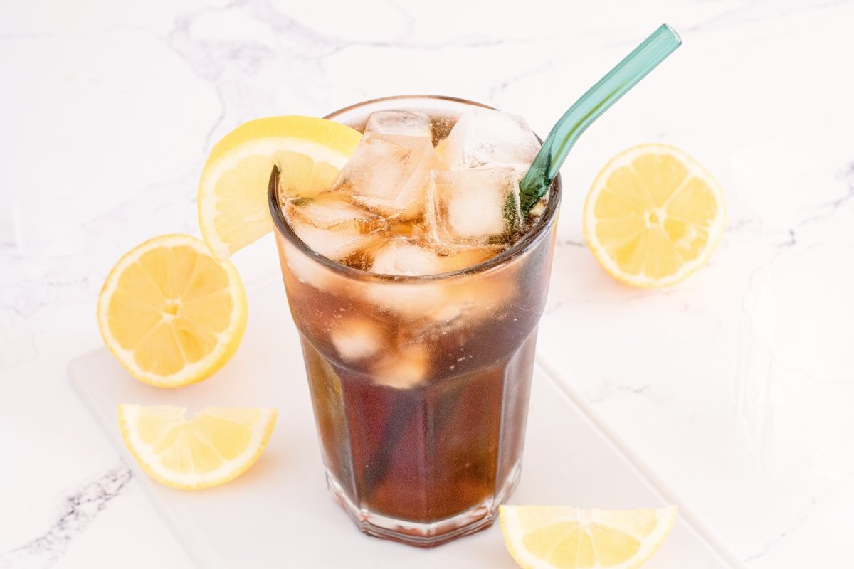 Long Island Iced Tea en el vaso