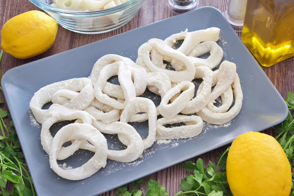 Calamares a la andaluza 4 Los calamares de los calamares a la andaluza enharinados