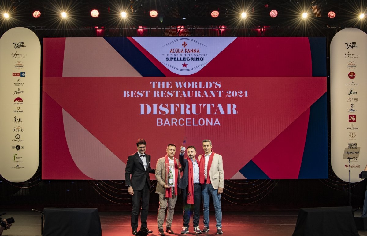 Los cocineros de Disfrutar reciben el premio The World Best Restaurant 2024