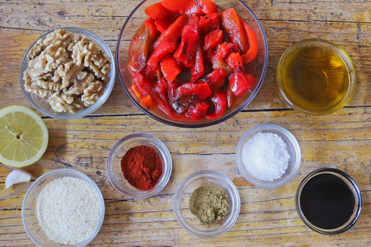 Los ingredientes de la Muhammara
