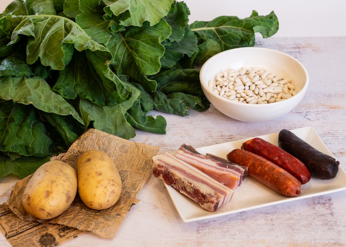 Los ingredientes del pote asturiano