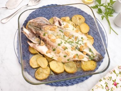 Lubina a la espalda