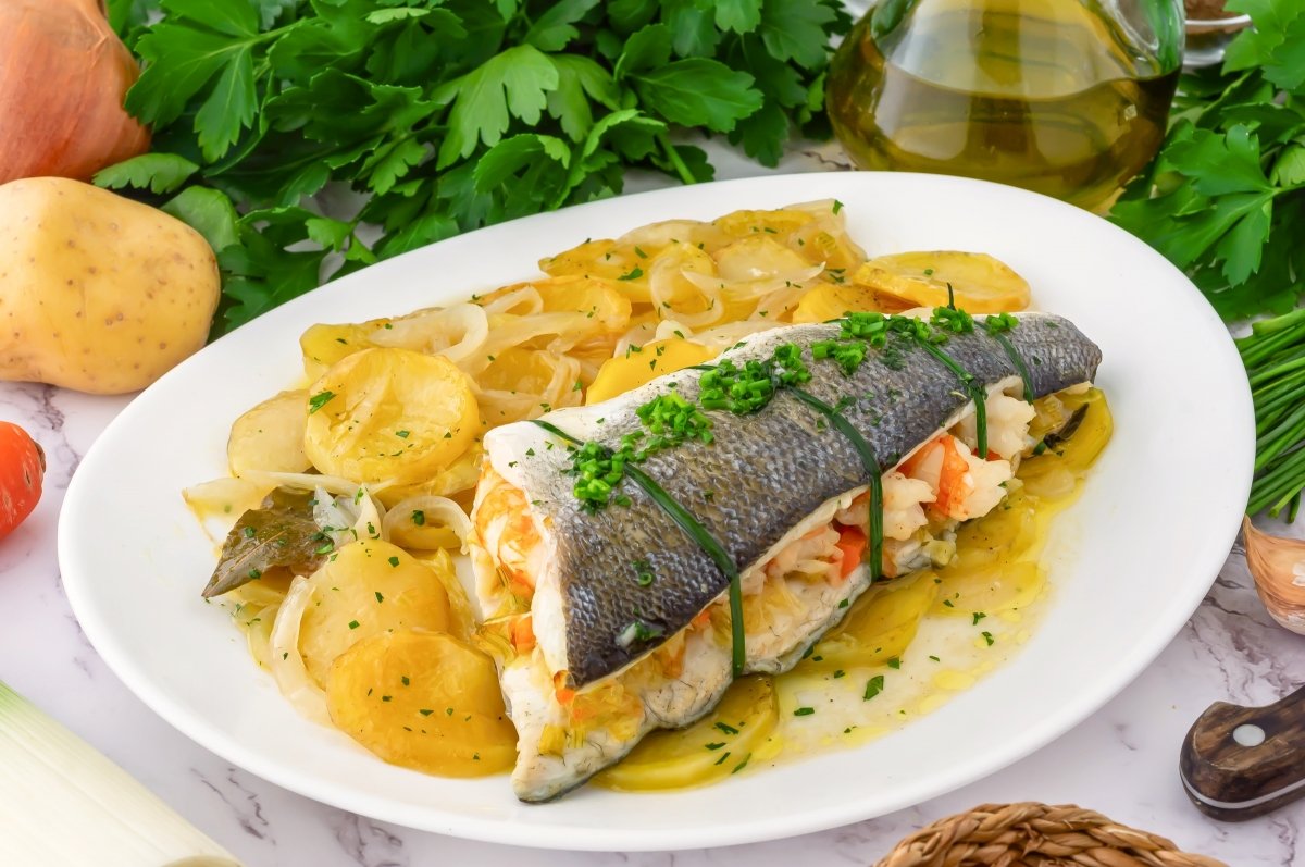 Lubina rellena