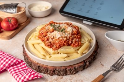 Macarrones a la boloñesa en Thermomix