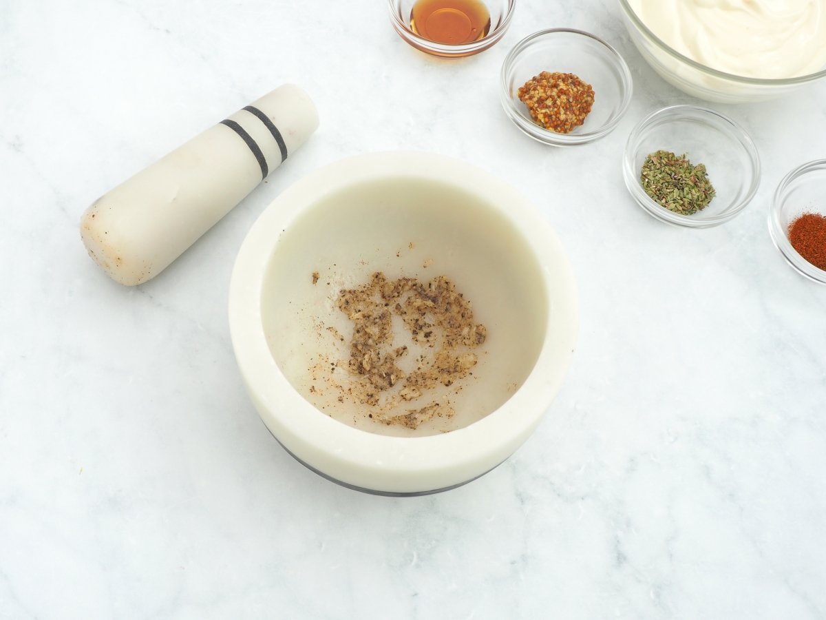 Majar el ajo con el calvo