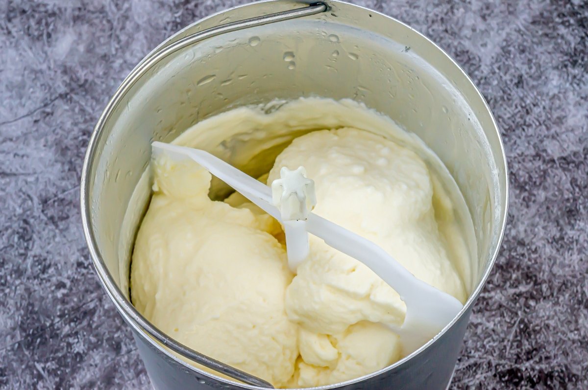 Keep the cream ice cream in the fridge